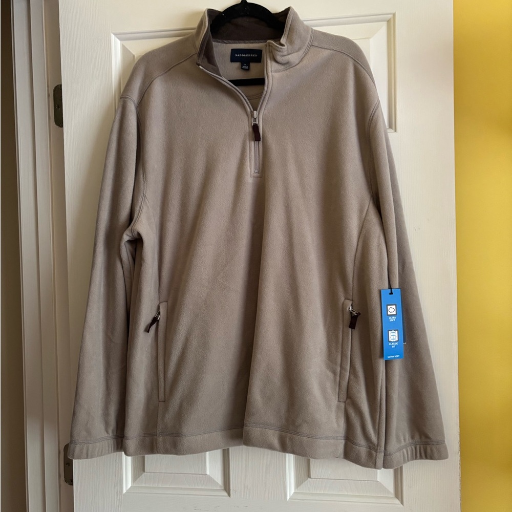 Saddlebred Taupe Quarter-Zip Pullover